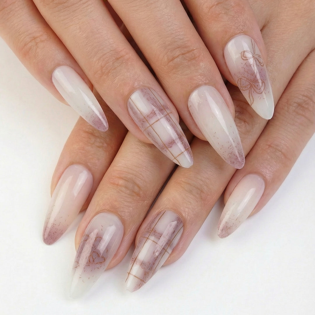 Artistic Stiletto Nail Design