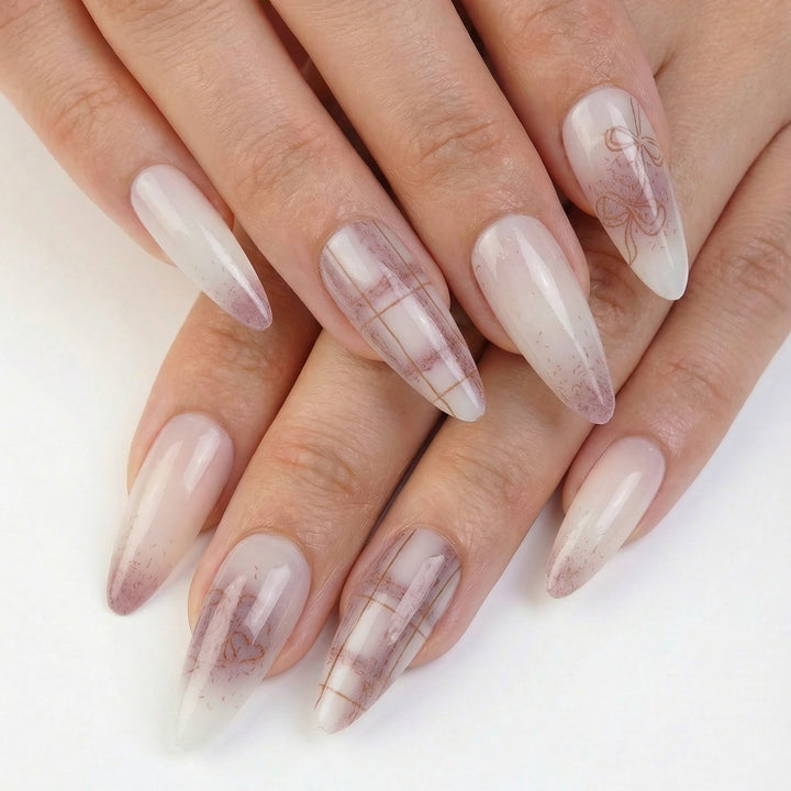 Artistic Stiletto Nail Design