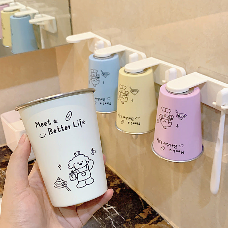 Wall-mounted toothbrush holder with playful design Stornfield