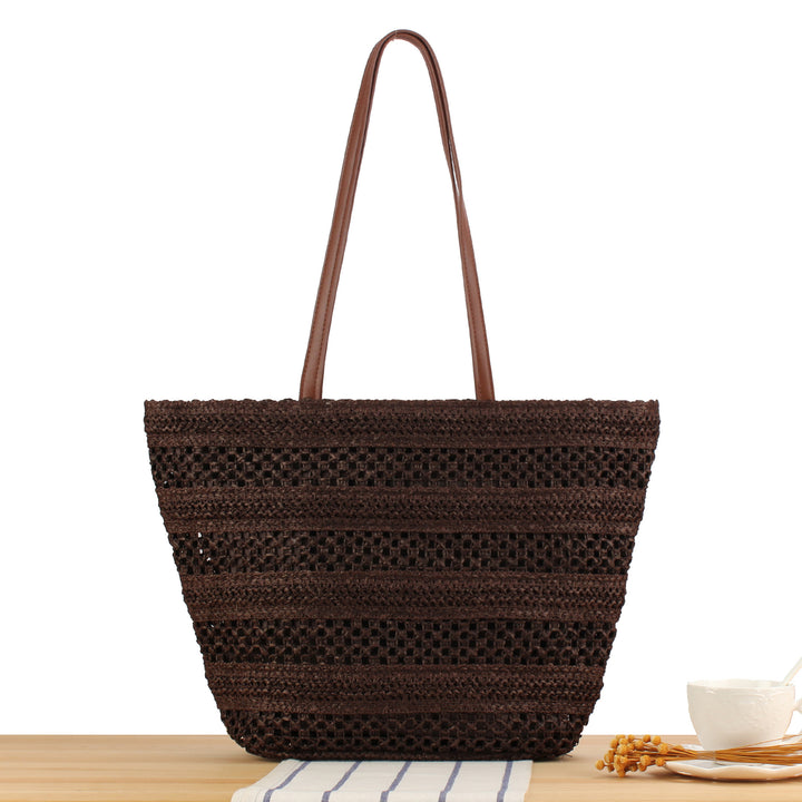 Basket bag with elegant straw construction Stornfield