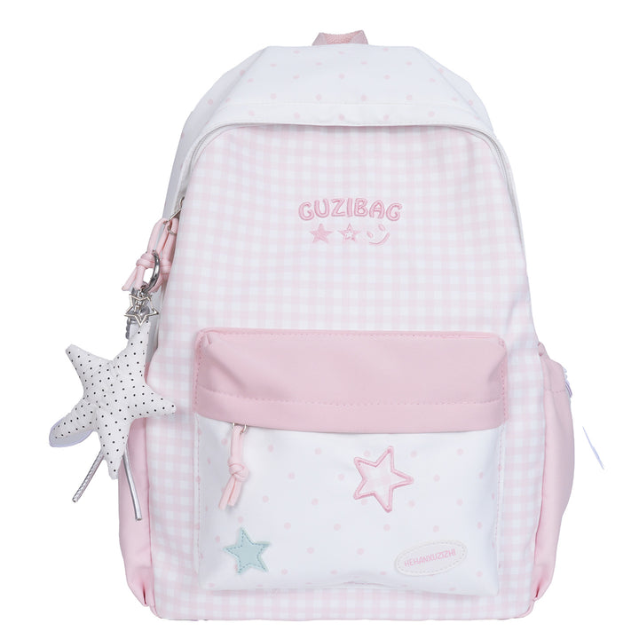 Charming Checked Pattern Backpack Stornfield