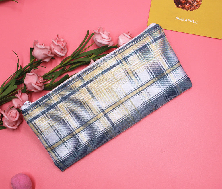 Stylish Plaid Pencil Case Stornfield