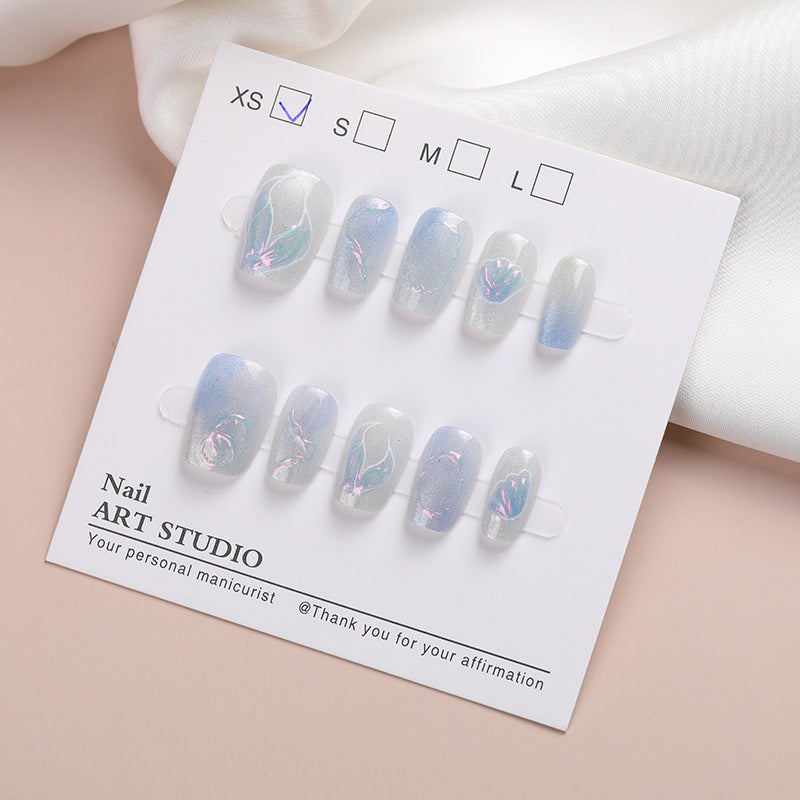 Iridescent Nail Art Press-On Collection Stornfield