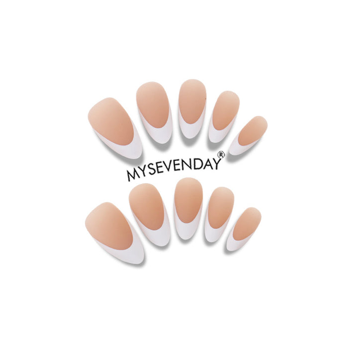 Premium French Tip Press-On Nail Set Stornfield