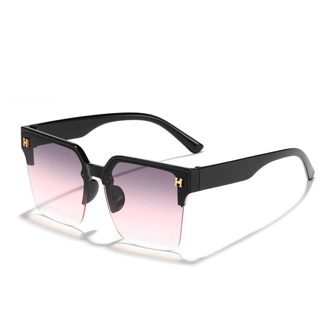 Women's modern square sunglasses with transparent frame Stornfield