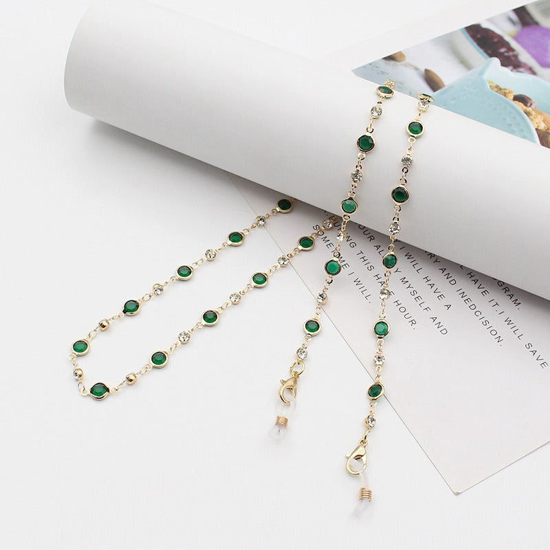 Elegant Crystal-Embellished Eyewear Chain Stornfield 1788159829