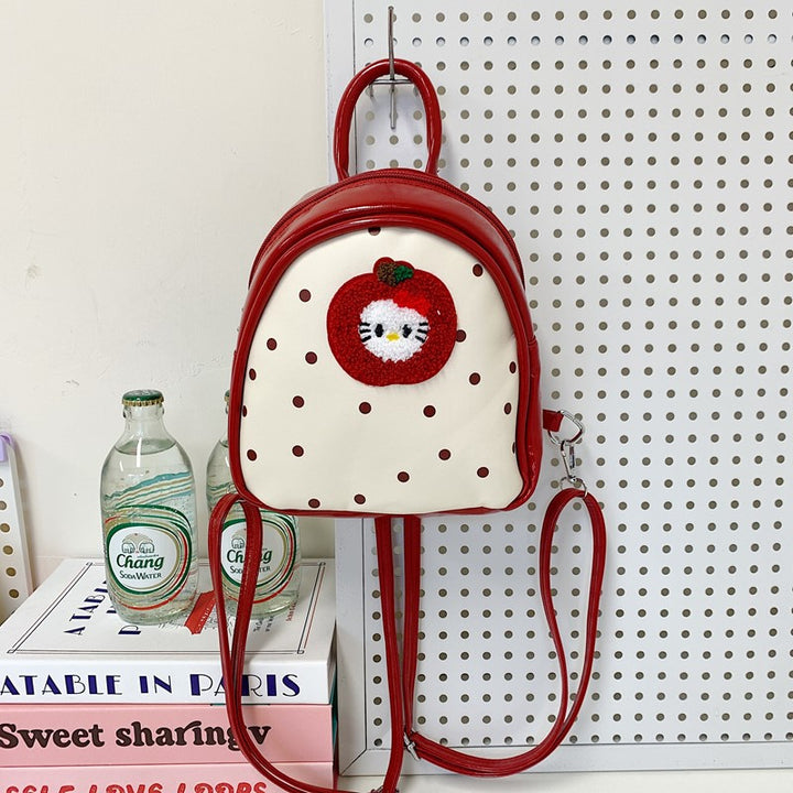 Plush Backpack with Fruity Design and Playful Details Stornfield