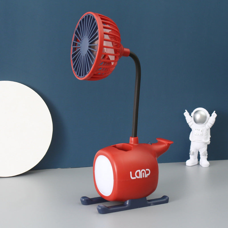 Women's multifunctional USB desk lamp with fan Stornfield