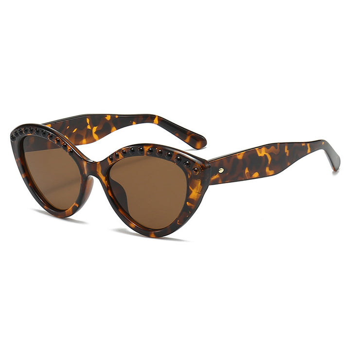 Women Cat-Eye Sunglasses with Glittering Details Stornfield