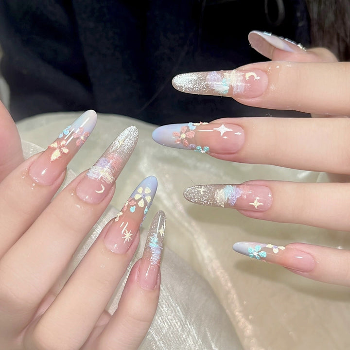 Glossy Gel Press-On Nail Set