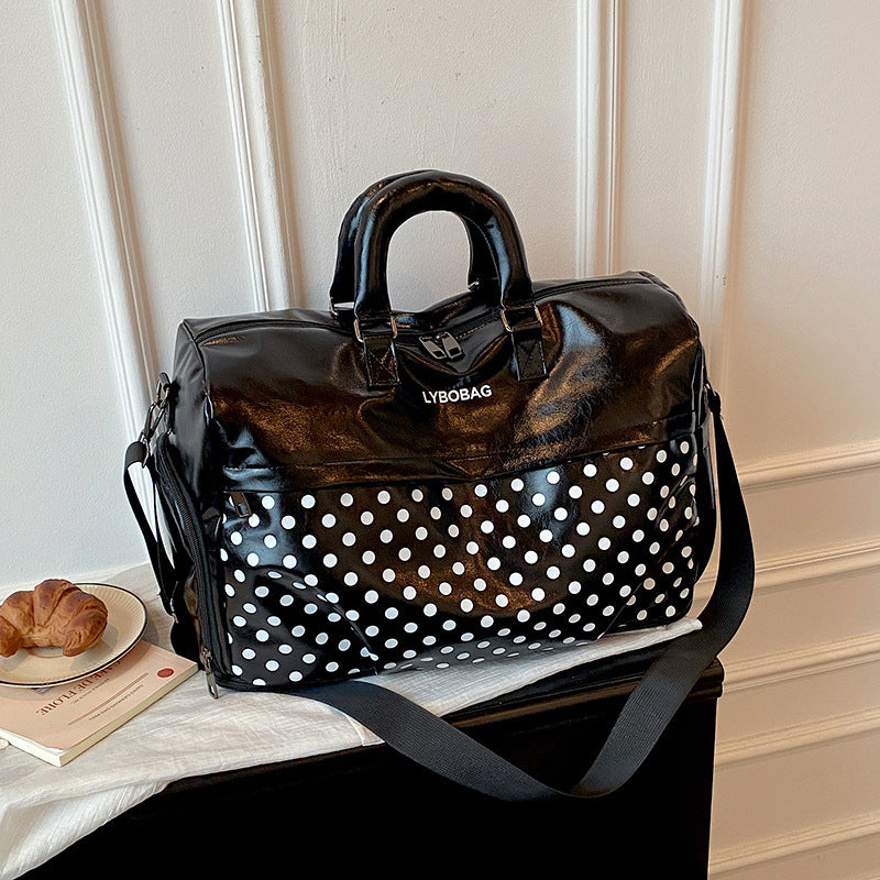 Stylish Polka Dot Travel Duffel Bag Stornfield