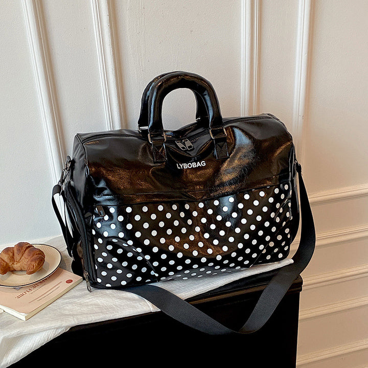 Stylish Polka Dot Travel Duffel Bag Stornfield