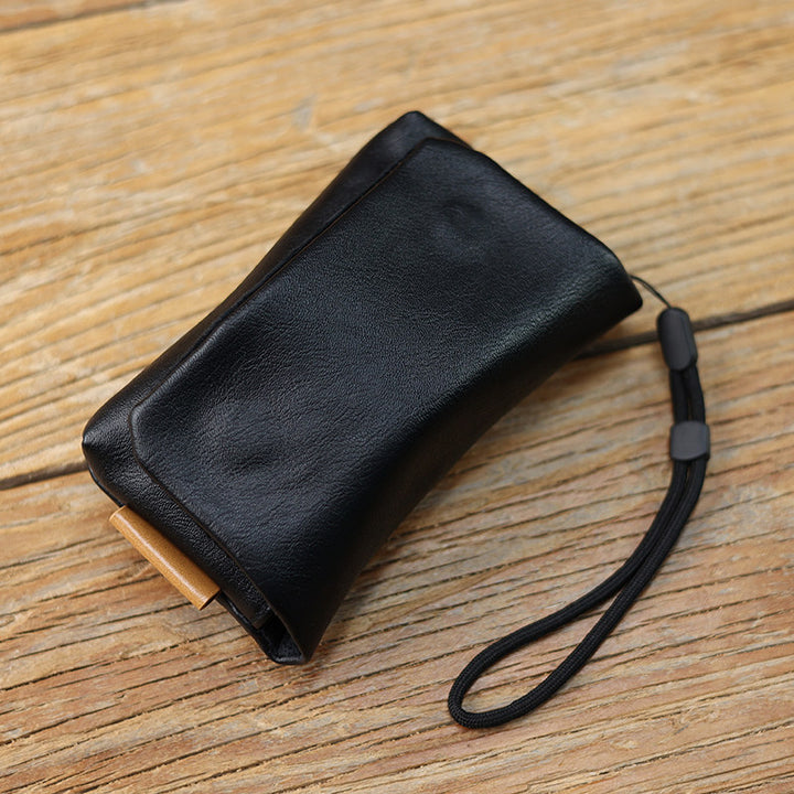 Premium Leather Zippered Pouch