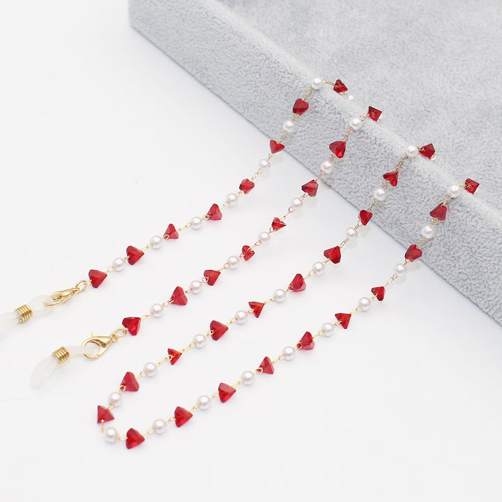 Stylish Pearl and Crystal Eyewear Chain Stornfield