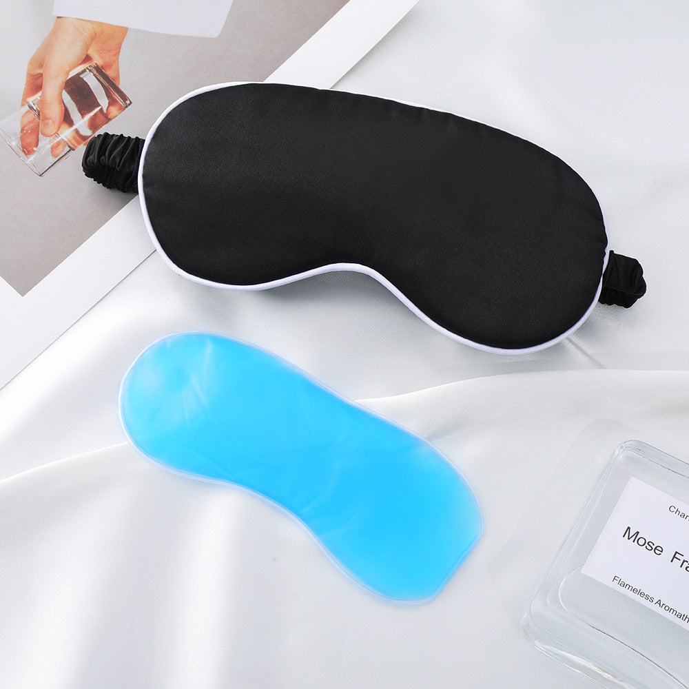 Women's nan silky soft sleep mask with removable gel cooling pad and adjustable comfort strap Stornfield