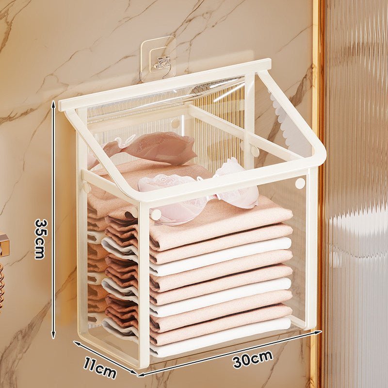 Wall-Mounted Clear Front-Lift Storage Box