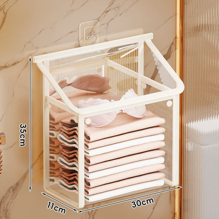 Wall-Mounted Clear Front-Lift Storage Box
