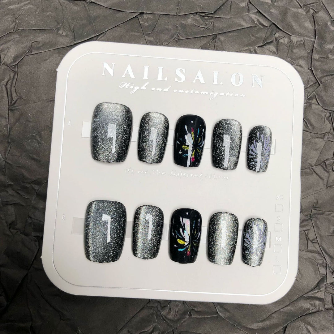 Artistic Sparkle Press-On Nail Set