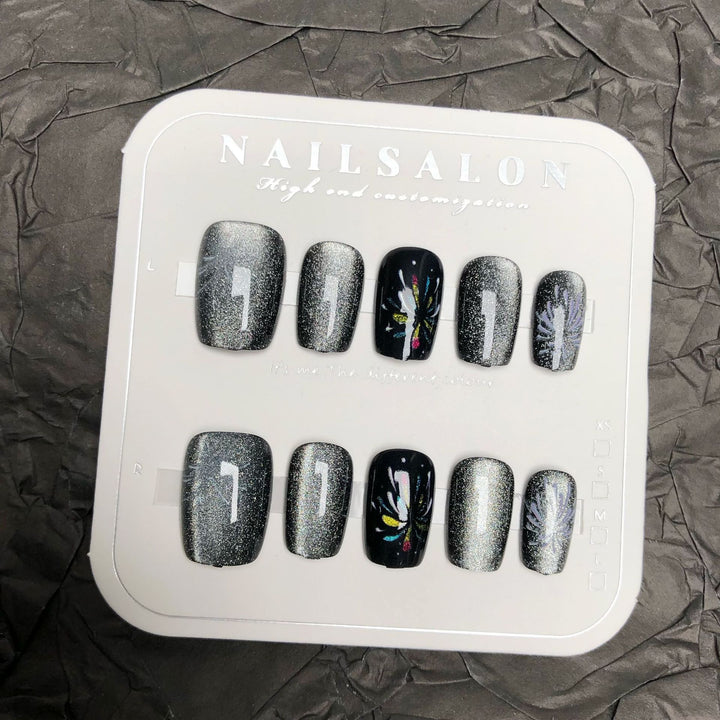 Artistic Sparkle Press-On Nail Set