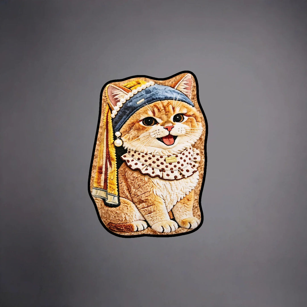 Cat Art Themed Decorative Mat