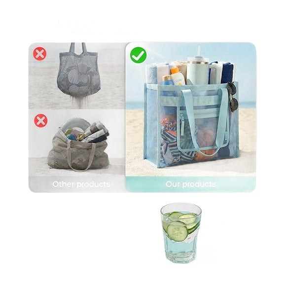 Transparent shopping bag with elegant details Stornfield