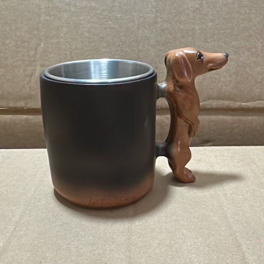 Coffee mug with dachshund handle Stornfield