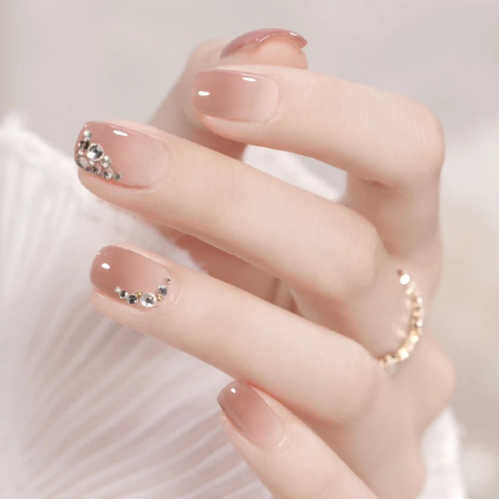 Elegant Rhinestone-Designed Press-On Nail Tips Stornfield