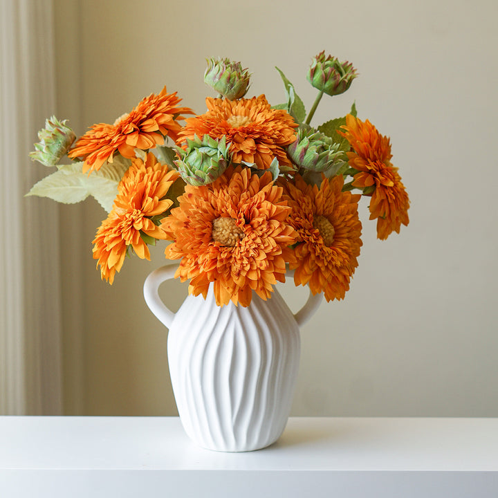 Realistic Decorative Sunflower Stem