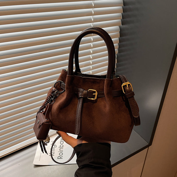 Elegant Suede Handheld Bag Stornfield