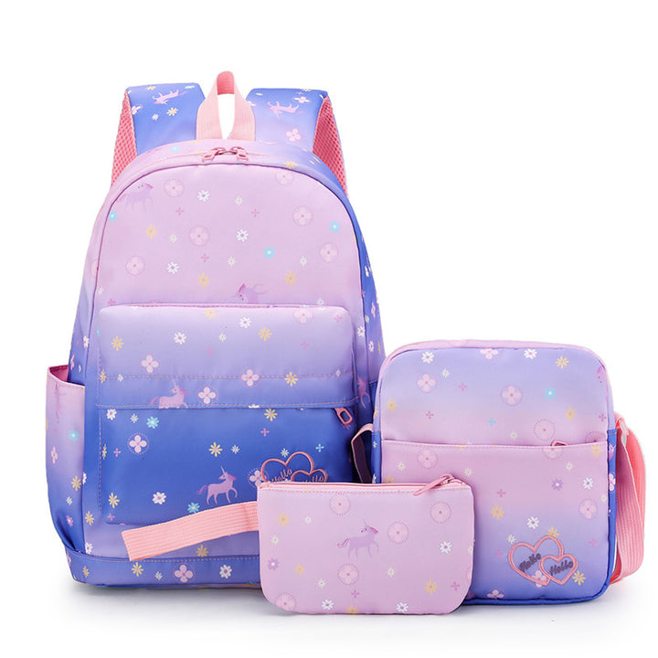 Cute Multi-Pocket School Backpack Set Stornfield