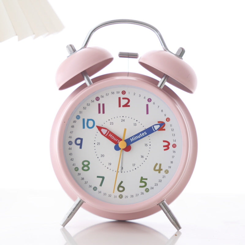 Learning clock with double bell mechanism Stornfield