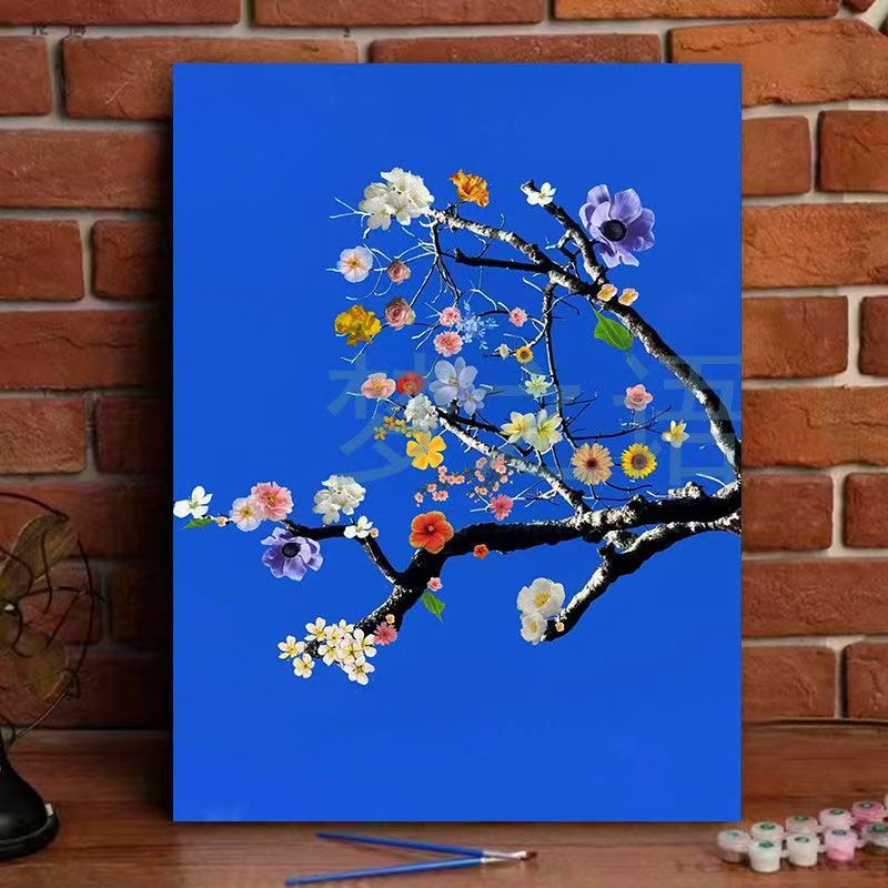 Floral Landscape Canvas Art Print Stornfield