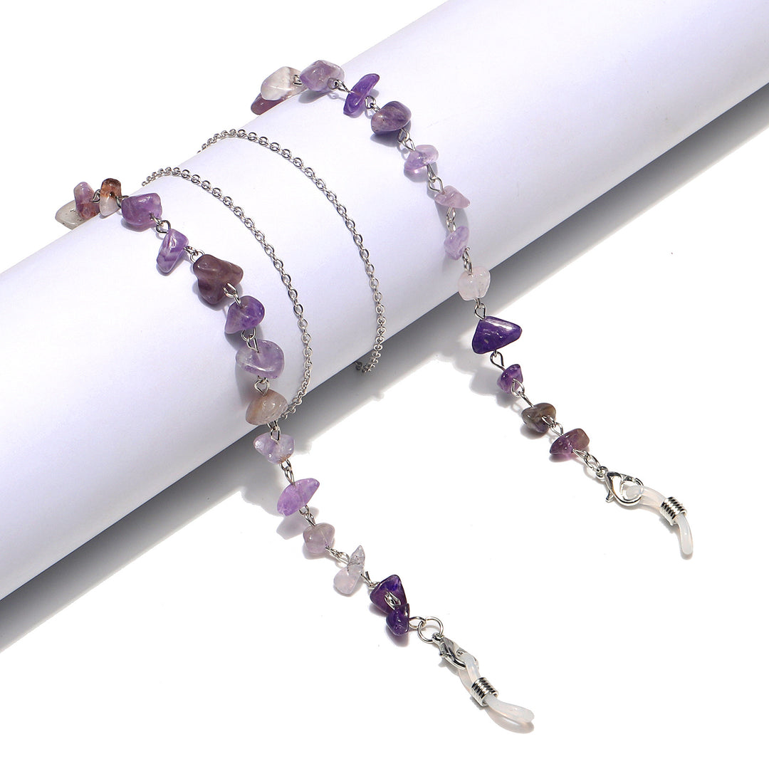 Natural Amethyst Crystal Eyewear Chain Stornfield