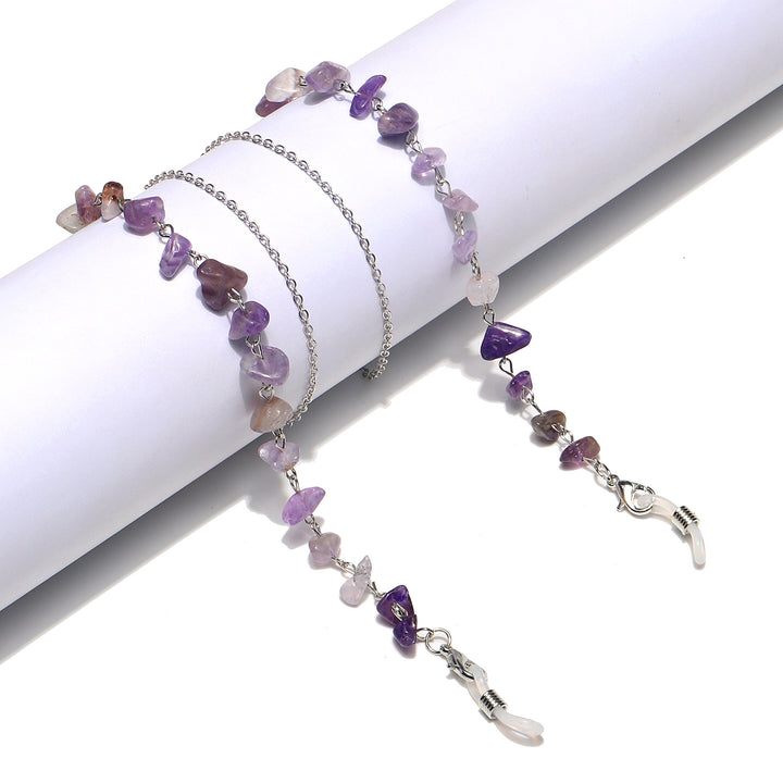 Natural Amethyst Crystal Eyewear Chain Stornfield