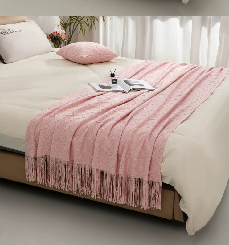 Cozy Knit Throw Blanket