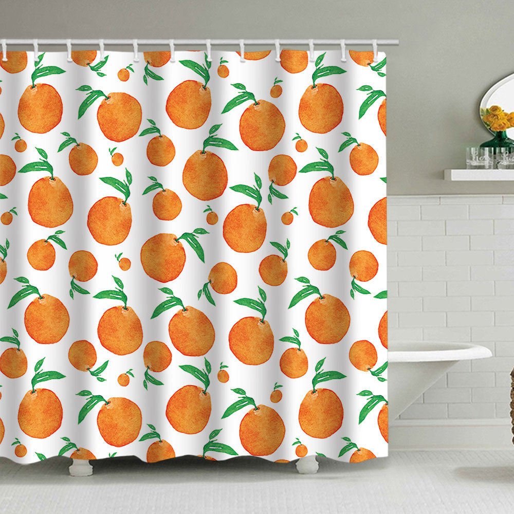 Colorful Citrus Print Shower Curtain Stornfield