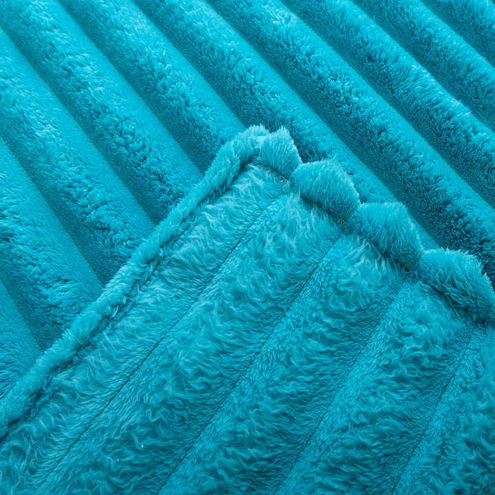Women's Fluffy Blanket with Textured Design Stornfield