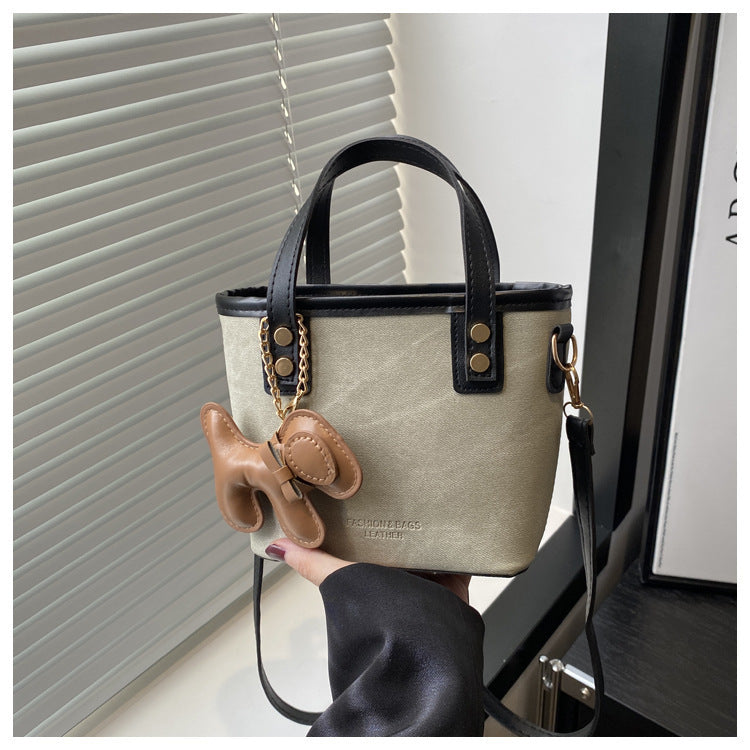 Playful Denim Mini Handheld Tote Bag Stornfield
