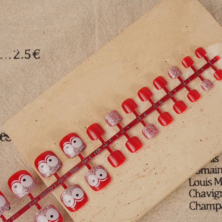 Whimsical Character-Themed Press-On Toenails Stornfield