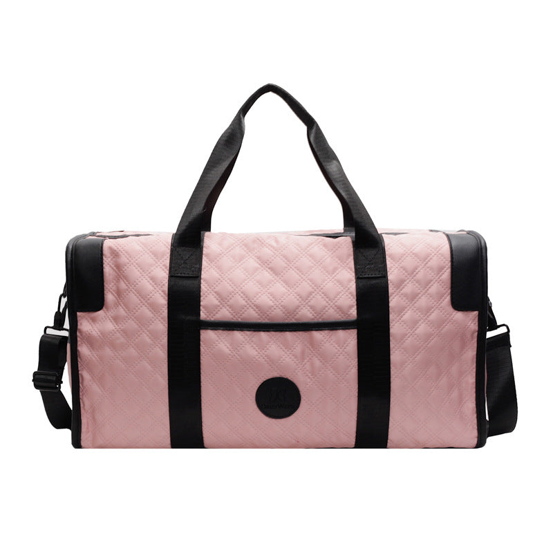 Quilted Multi-Pocket Travel Duffel