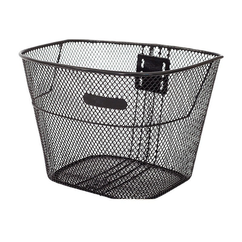 ventilated steel mesh bicycle front basket with quick-release bracket Stornfield