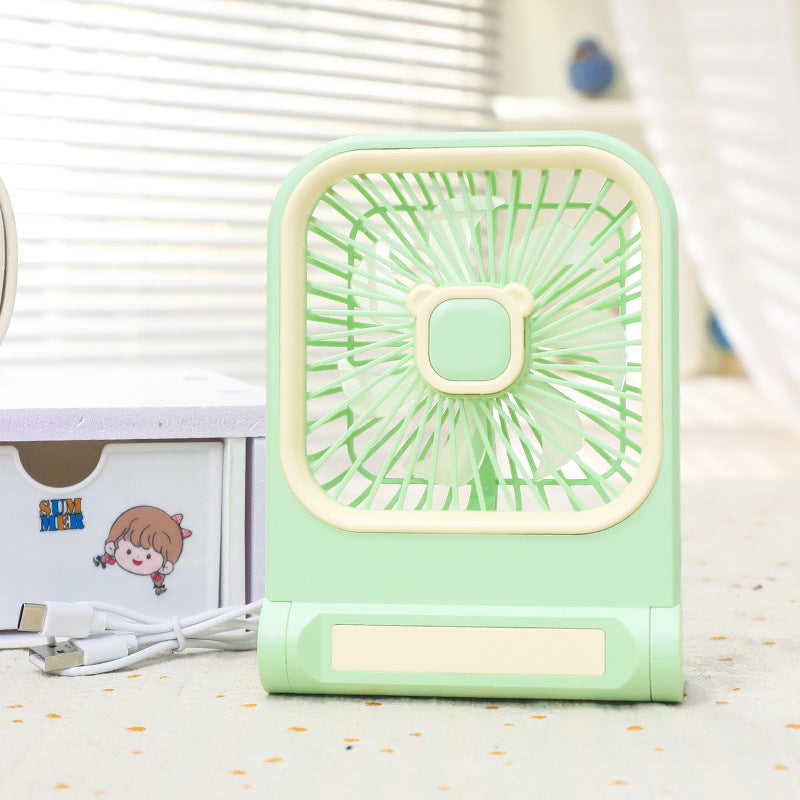 Ladies Portable Table Fan with Cat Design Stornfield