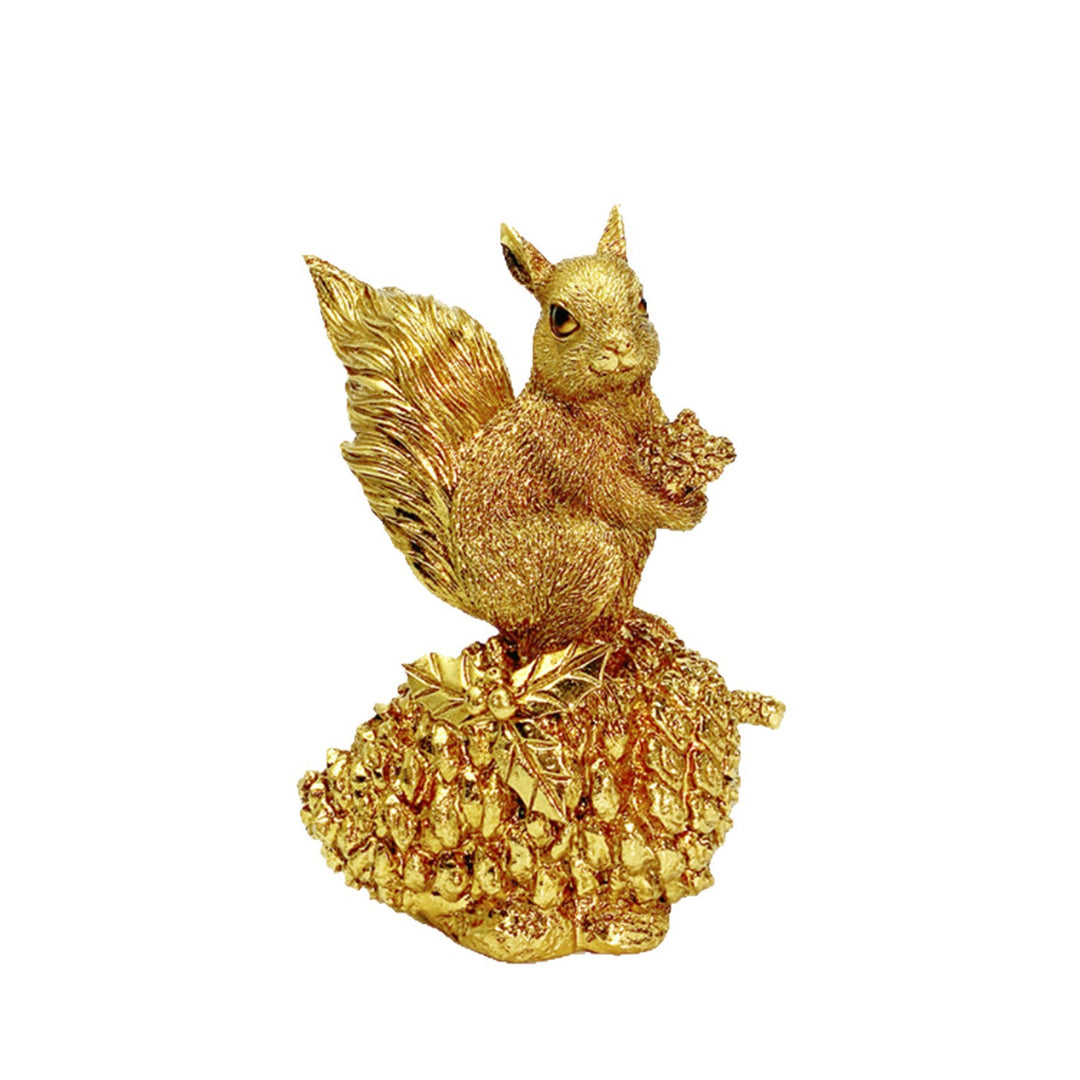 Decorative squirrel sculpture on a cone Stornfield