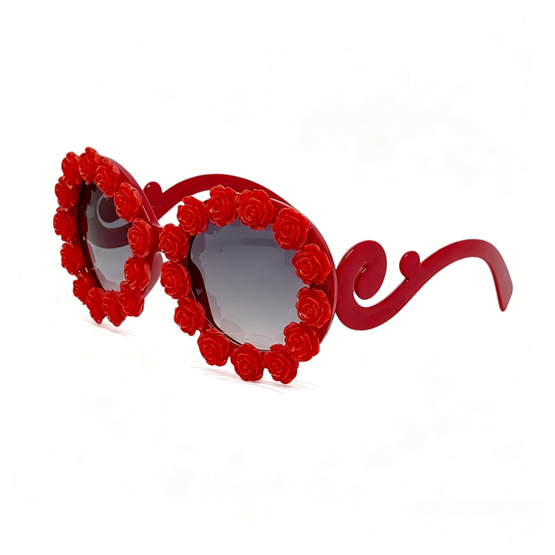 Ladies Designer Sunglasses with Floral Accents Stornfield
