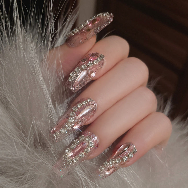 Ornate Butterfly-Inspired Acrylic Nail Extensions Stornfield