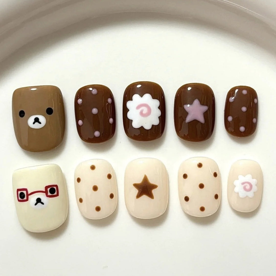Creative Cartoon-Theme Press-On Nail Set