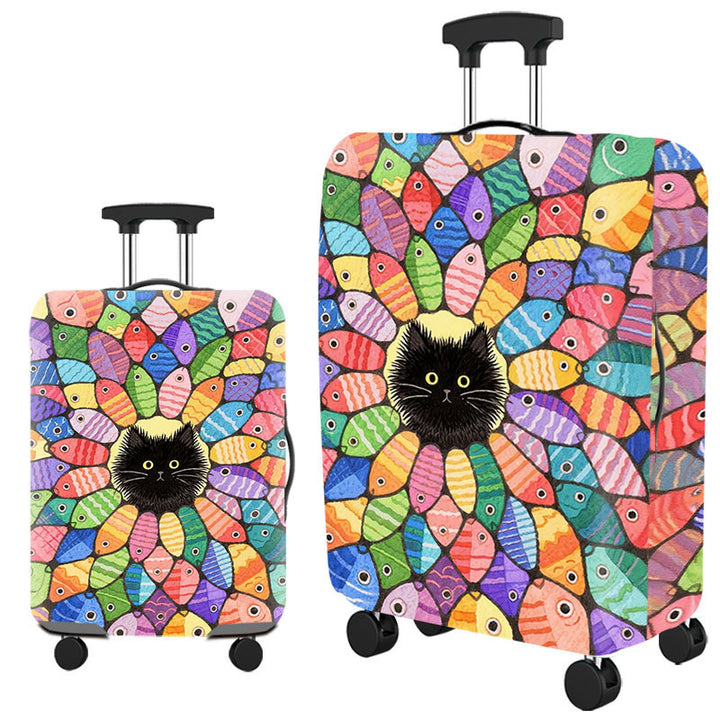 Women's Soft Shell Suitcase with Art Design Stornfield