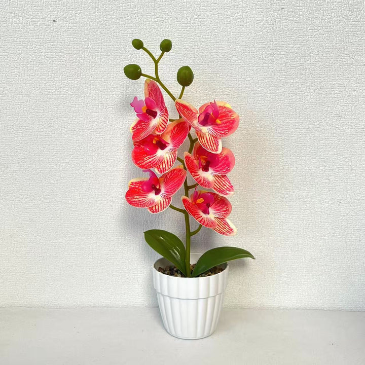 Lifelike Artificial Orchid Arrangement for Home Decor
