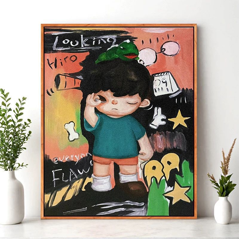 Cartoon Character Wall Art Print Stornfield