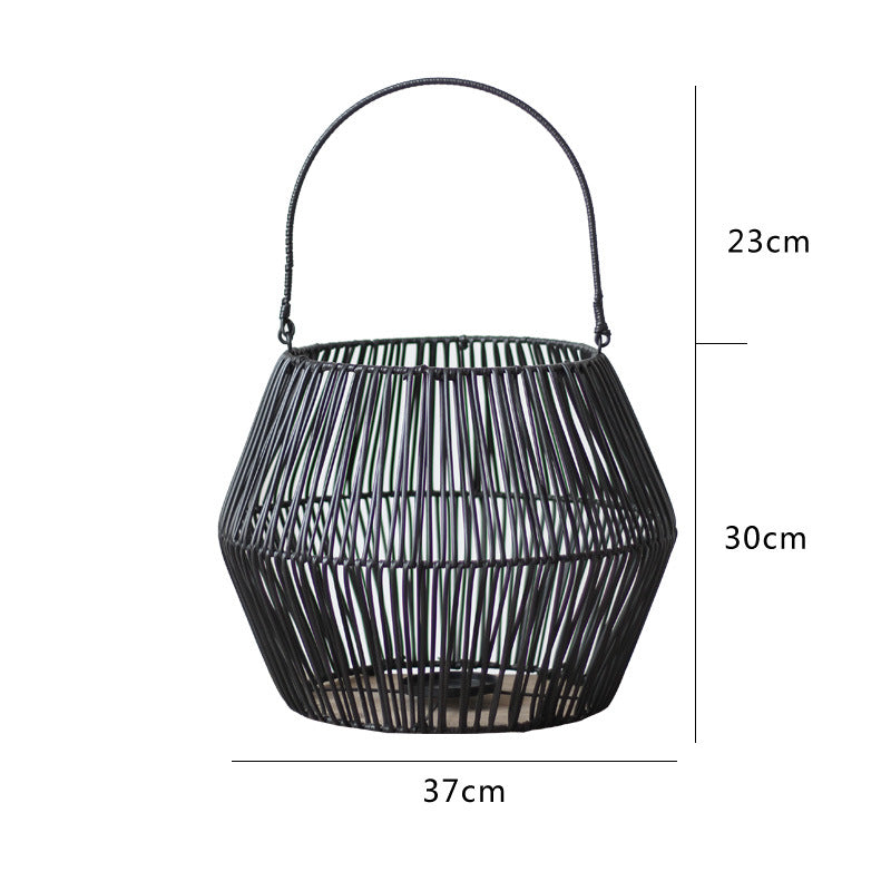 Decorative basket with handle Stornfield